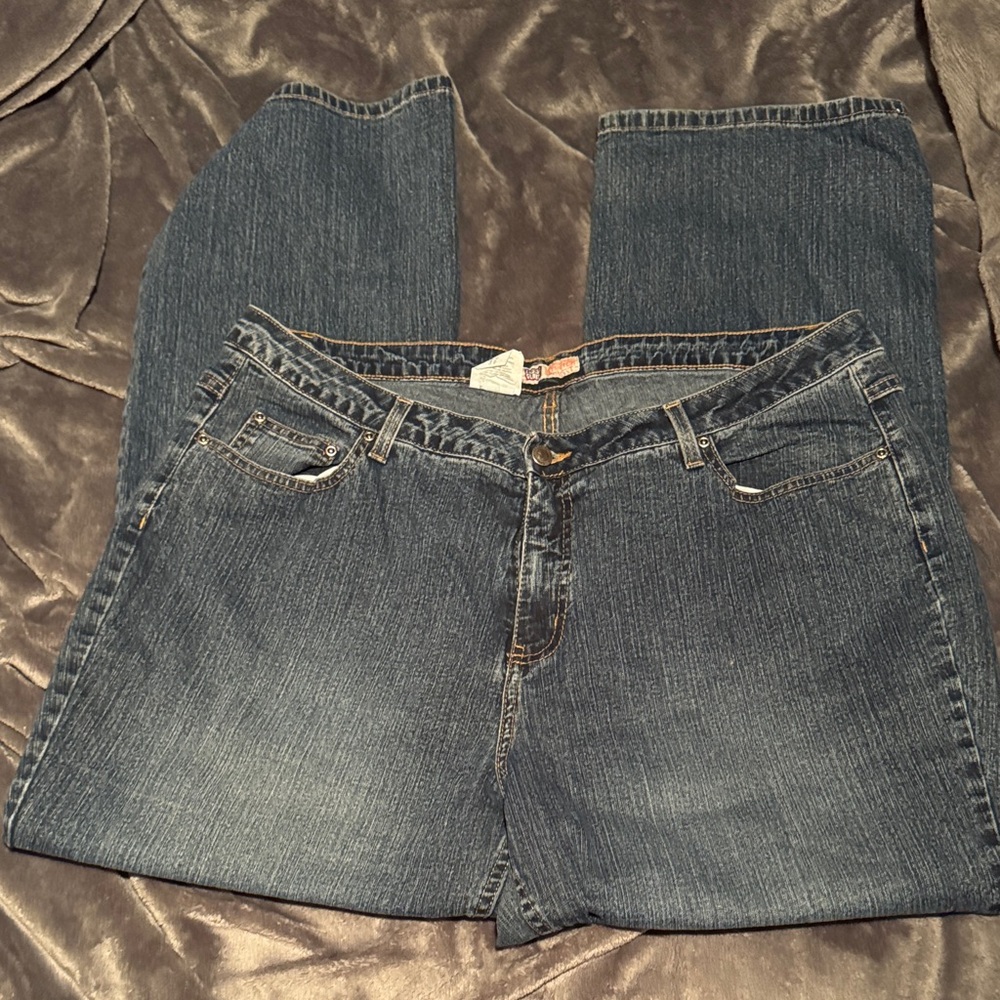 Faded Glory Dark Blue Flare Jeans